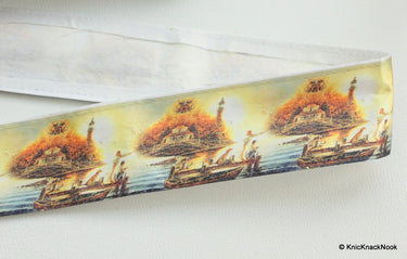 Lake House Fishing Trip, Digital Print Trim Border
